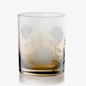 Peony Amber S/2 Double Old Fashioned