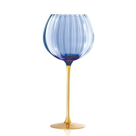 Posh Balloon Wine Glass S/4 Blue