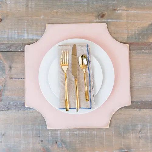 Everyday Elegant Placemats Wooden S/4 Blush