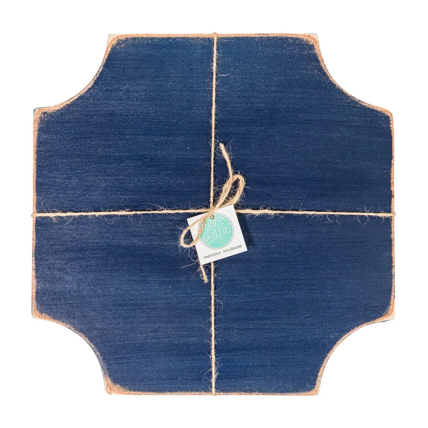 Everyday Elegant Placemats Wooden S/4 Naval