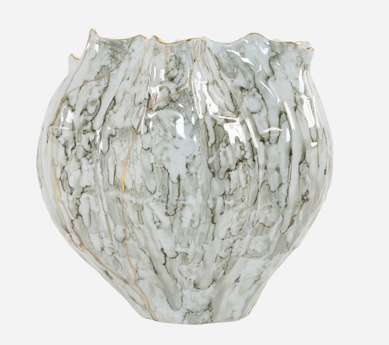 Carmine Short Vase