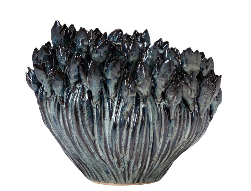 Arlen Azure Short Vase