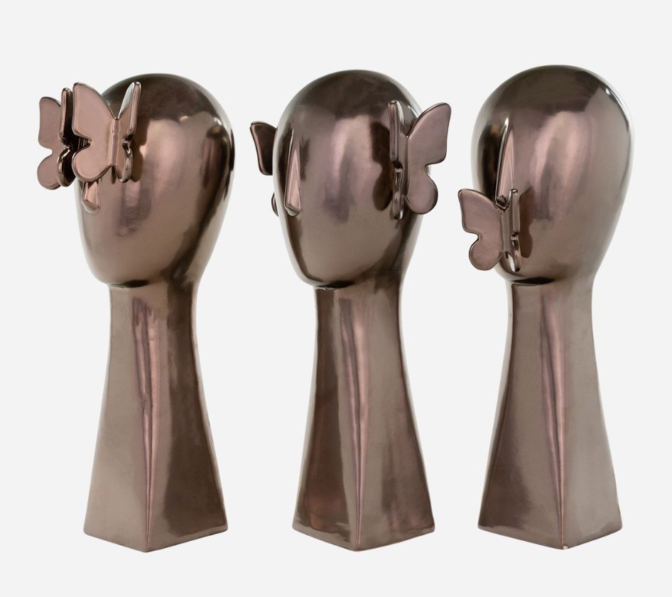 Bejop Bronze Butterfly Head