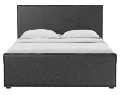 UP TOWN King Leather Bed Saloon Kodiak