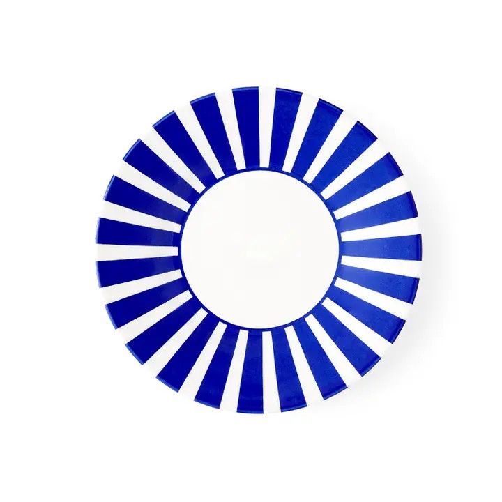 Blue Italian Steccato Bold Plate 7&quot;