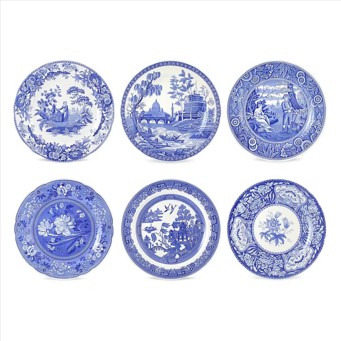 Blue Room Georgian Plates 10.5&quot; S/6
