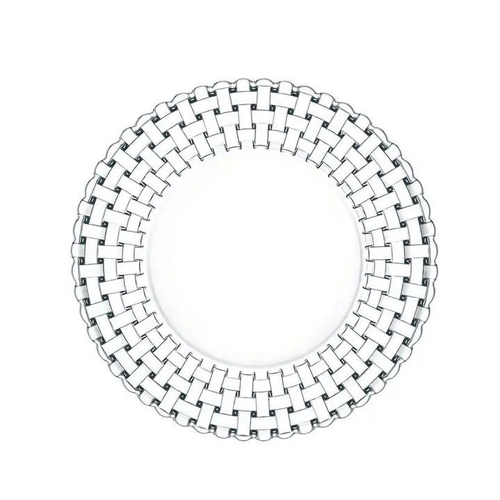 Dinner Plate S/2 Crystal