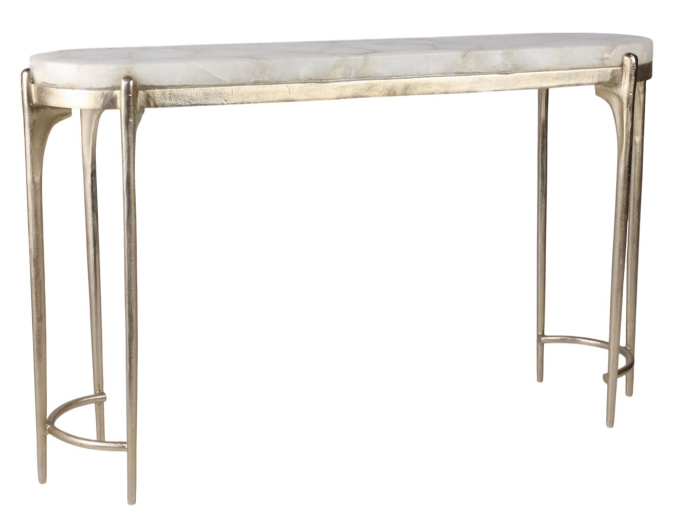 White Quartz Top Console 54&quot;
