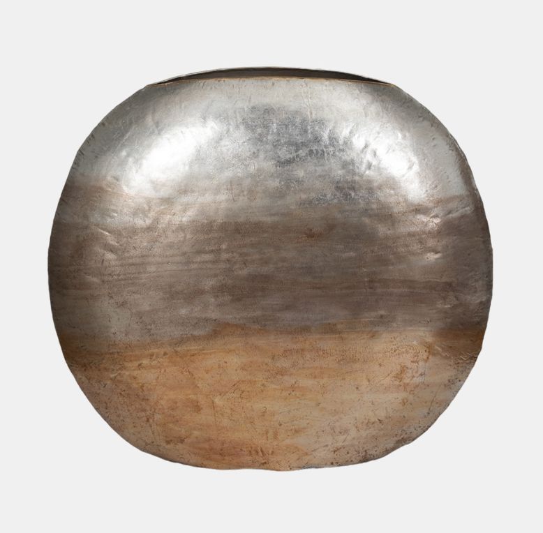 Oversized Round Metallic Ombre Vase 47&quot;