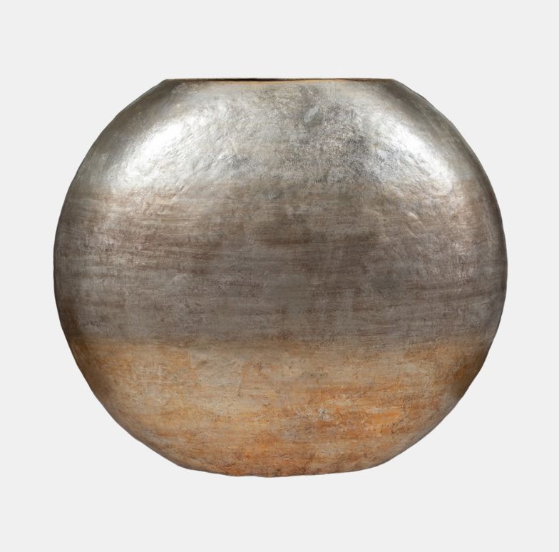 Oversized Round Metallic Ombre Vase 63&quot;