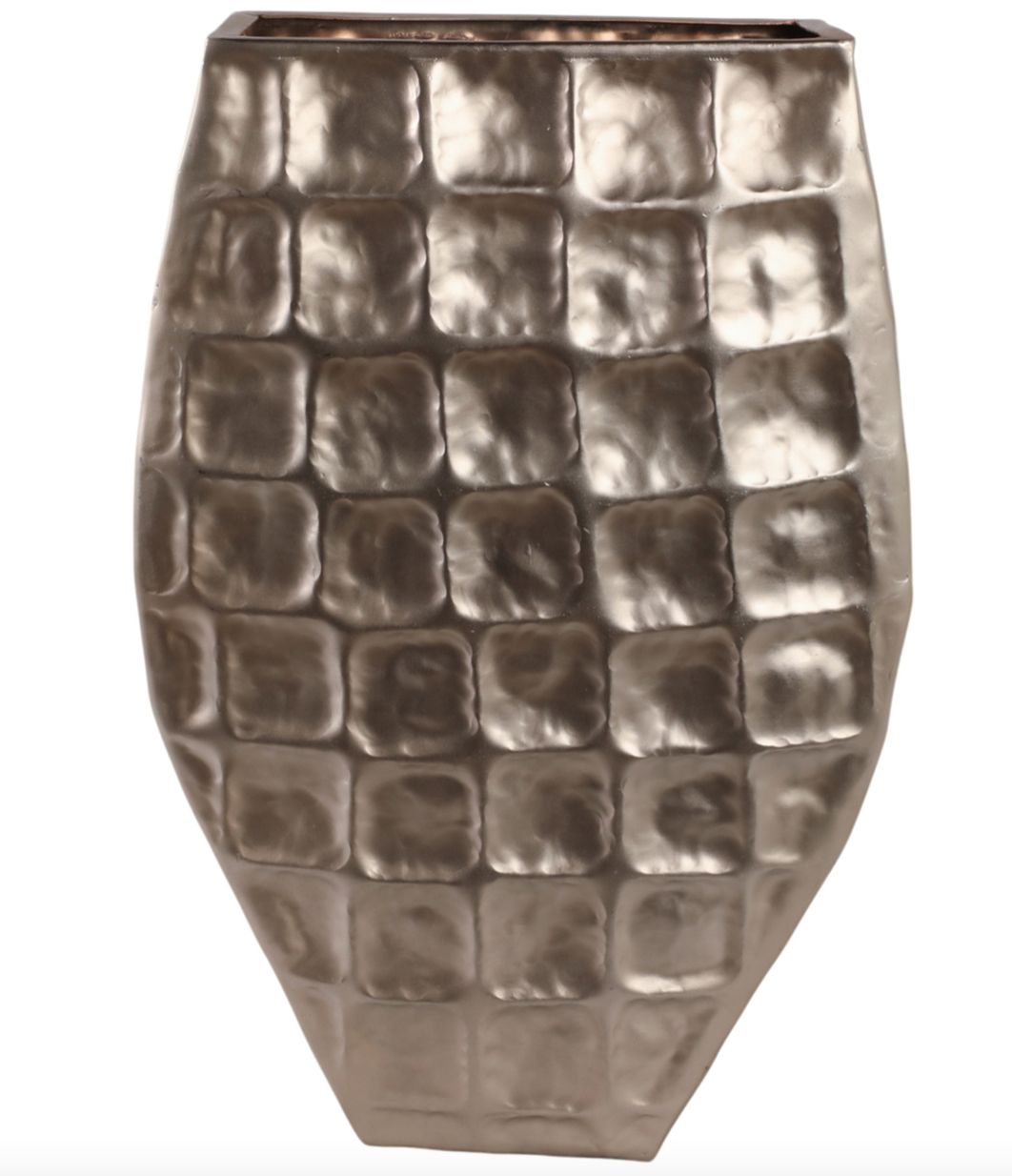 Gold Metal Floor Planter 25&quot;