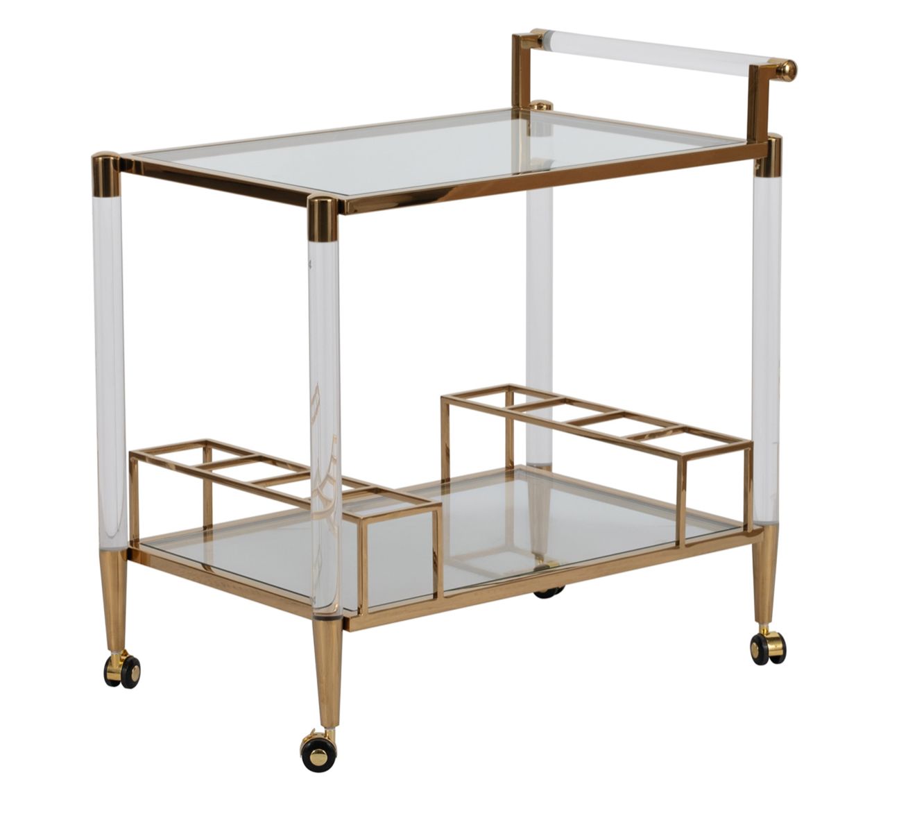 Lushly Acrylic Drink Cart