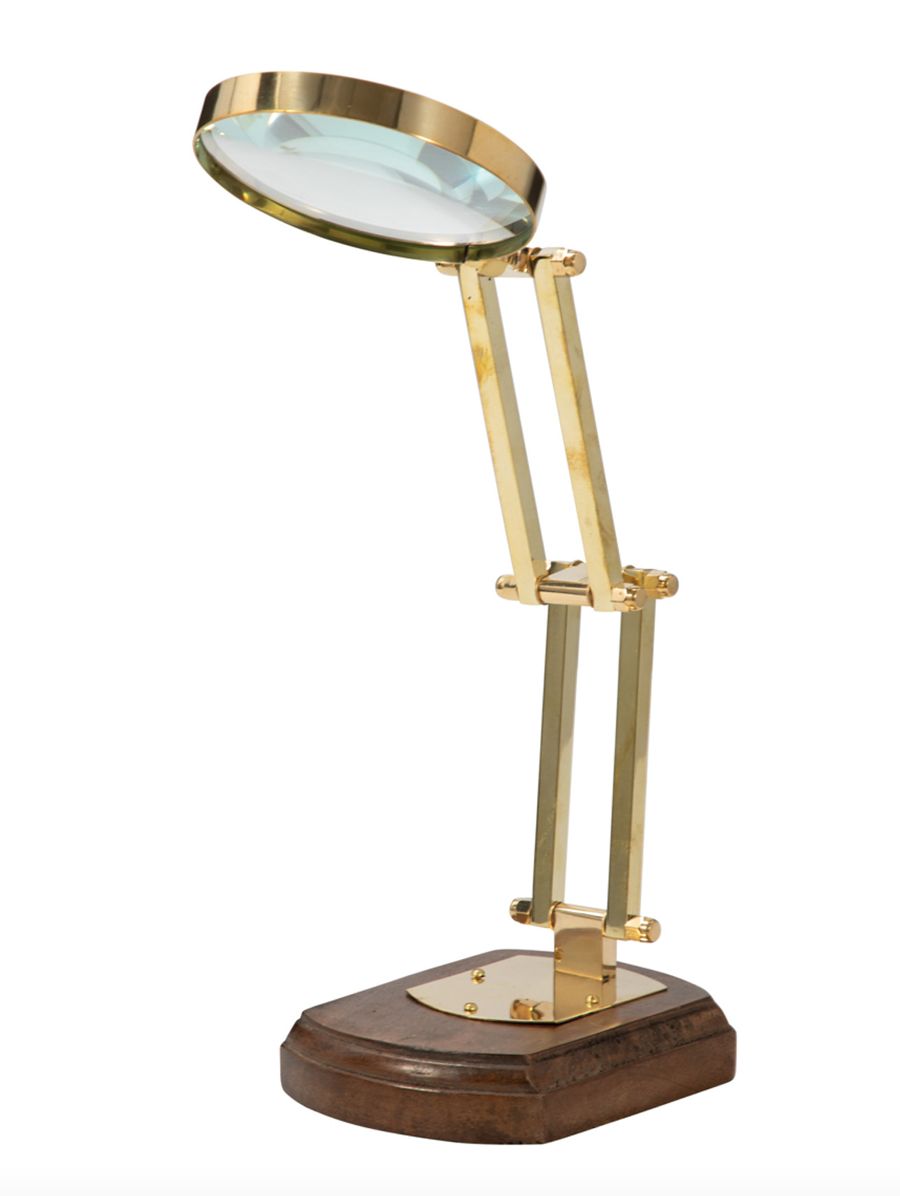 Kane Wood Base Magnifying Glass 16&quot;