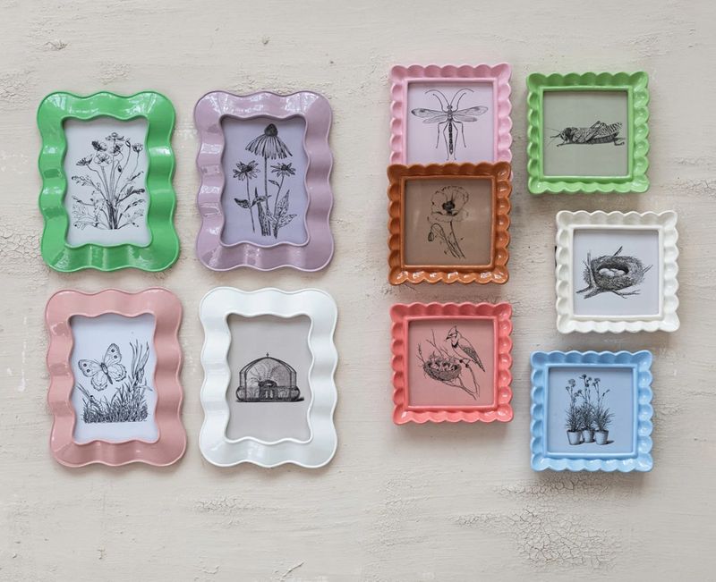 Resin Wavy Photo Frame 4x6