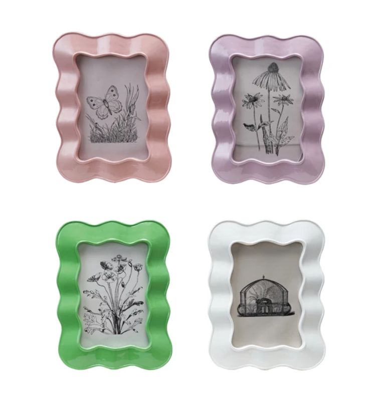 Resin Wavy Photo Frame 4x6