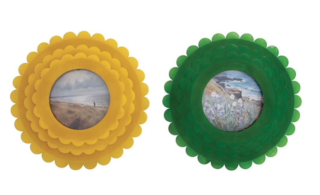 Resin Scalloped Photo Frame 4x4