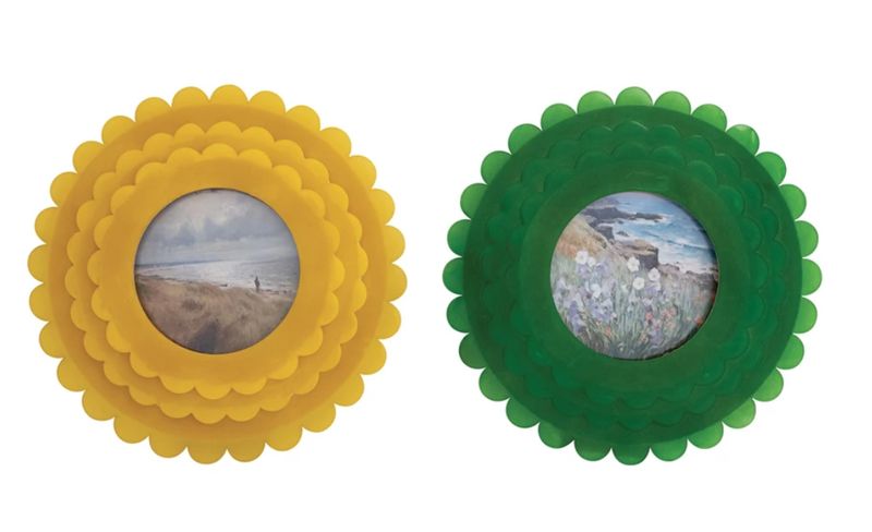 Resin Scalloped Photo Frame 4x4