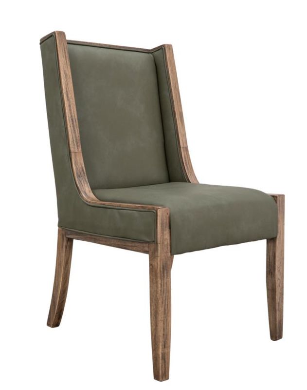 Olive Green Upholstered Dining Chair