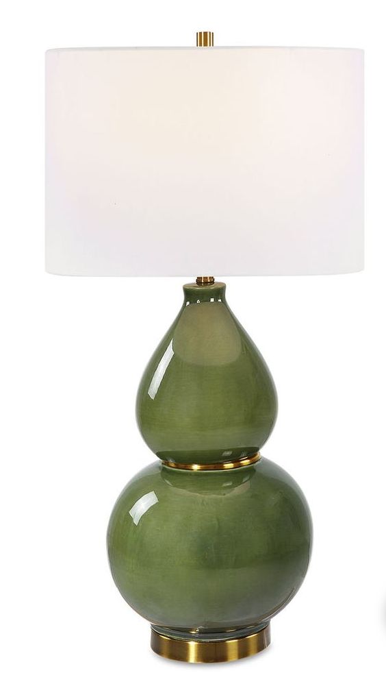 Green Gourd Table Lamp