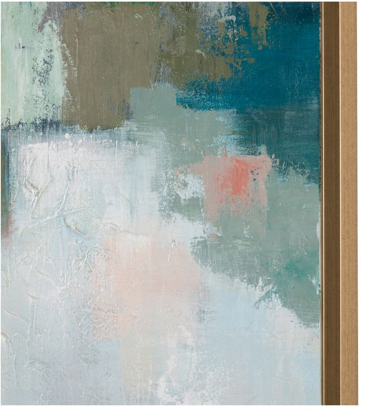 Emeralds Hand-painted Framed Canvas 41"