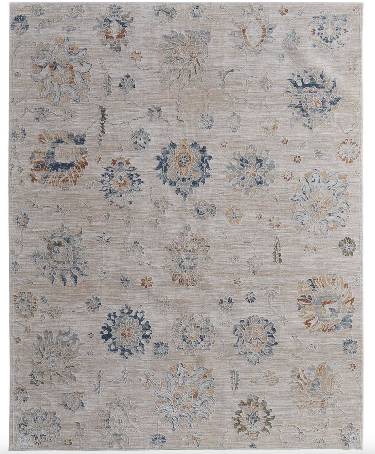 Beige/Blue Pasha 7&#39;10&quot; x 10&#39;3&quot;