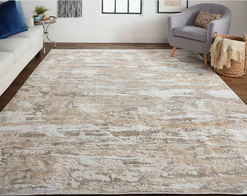 Beige/Gray Laina 7'10" x 9'6"