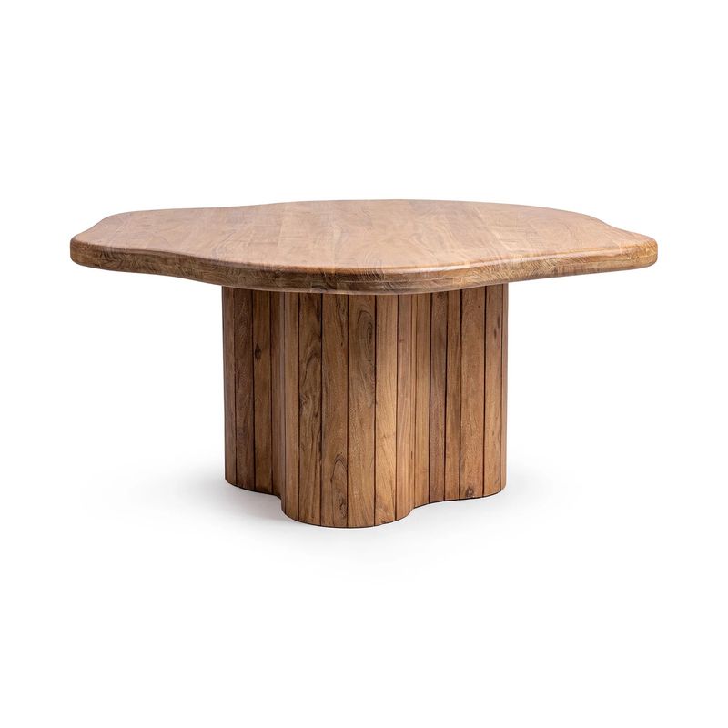 Alvaro Acacia Wood Dining Table 65x64
