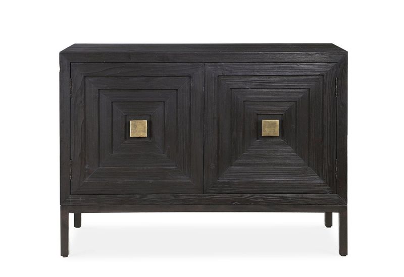 Aiken 2 Door Black Cabinet