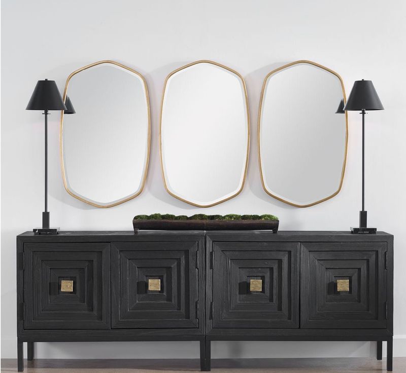 Aiken 2 Door Black Cabinet