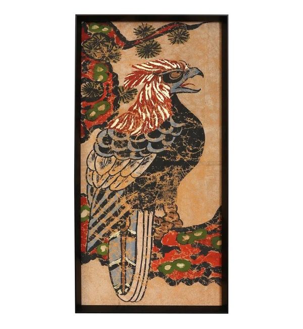 Red Head Bird Art 25&quot;X49&quot;