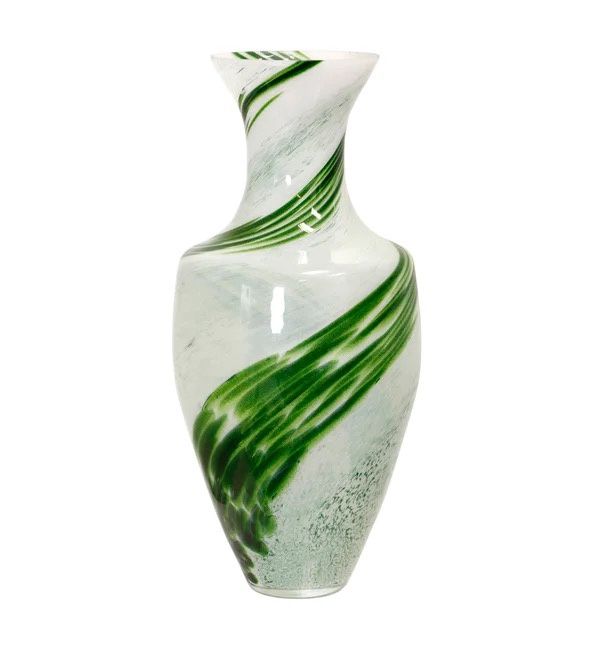 Spiral Green Giara Vase Tall