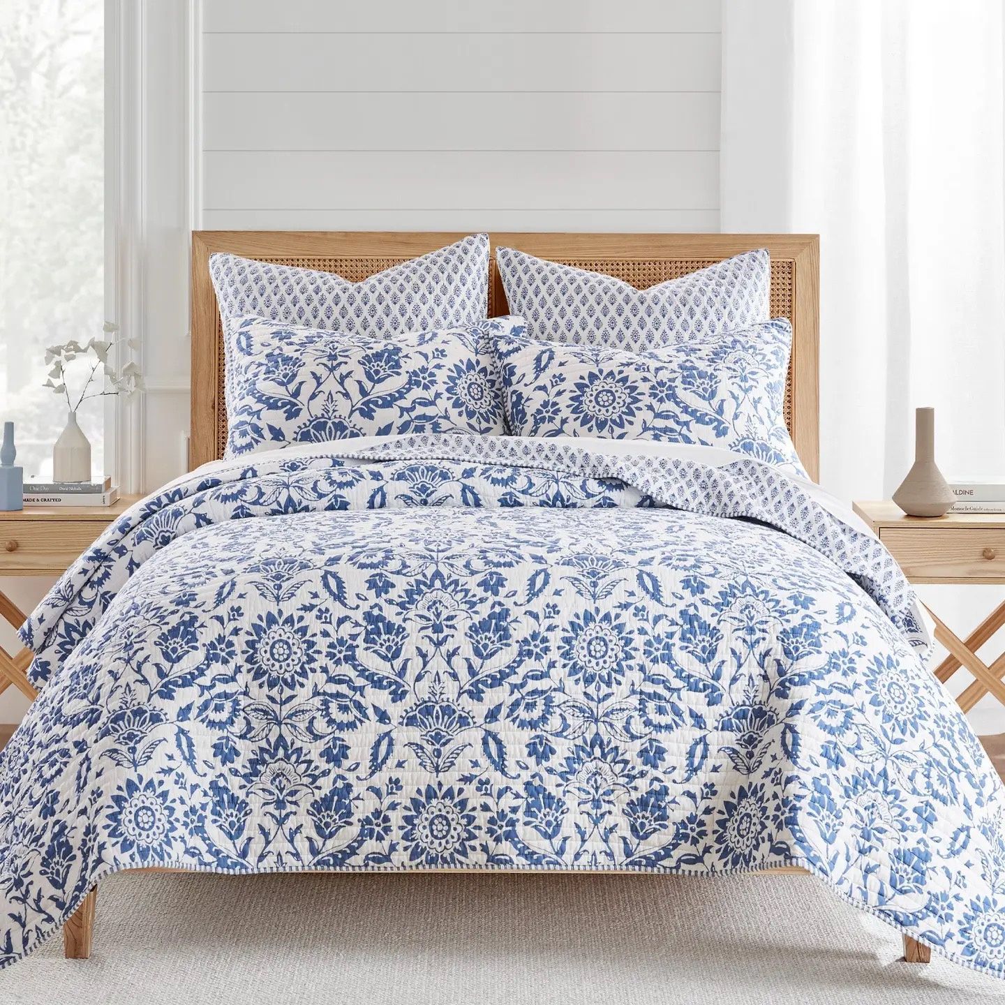 Clara Blue Quilt Set King