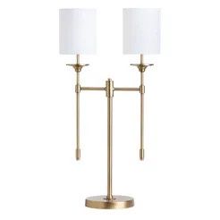 Olympia Double Table Lamp brass