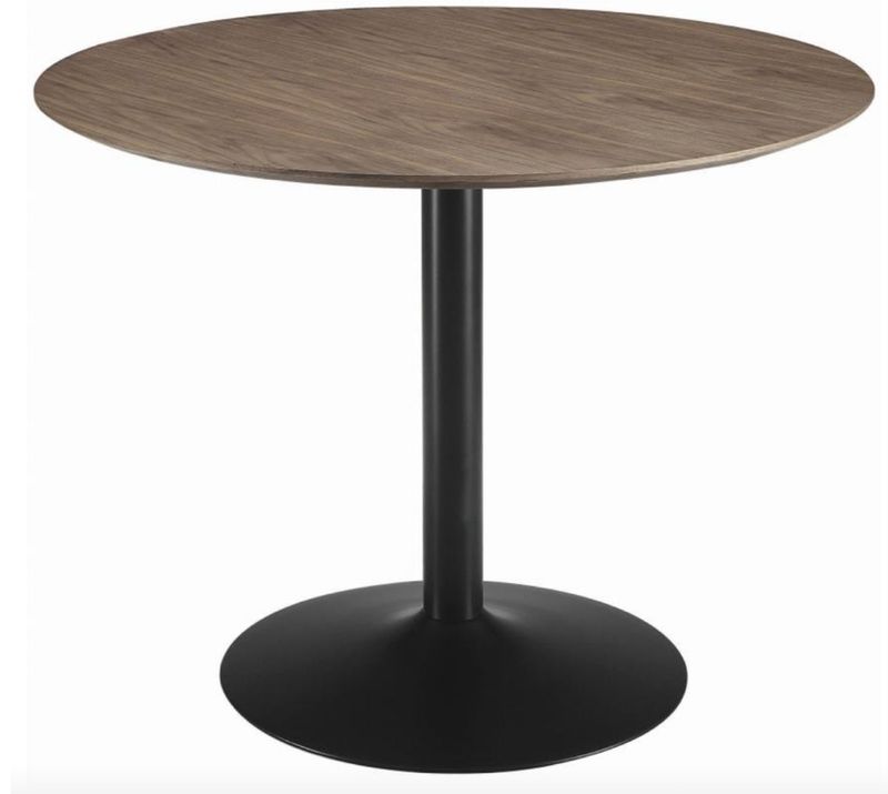 40” Round Walnut Top Dining table
