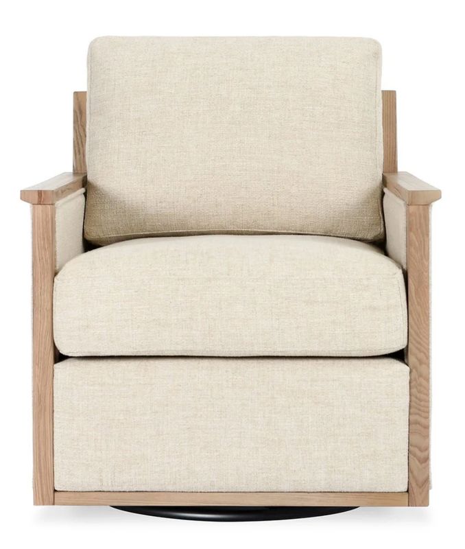 Norman Swivel Accent Chair Natural