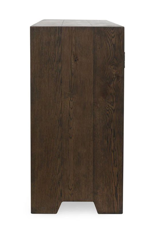 Reclaimed Oak 4Dr Buffet Suede Brown 80"