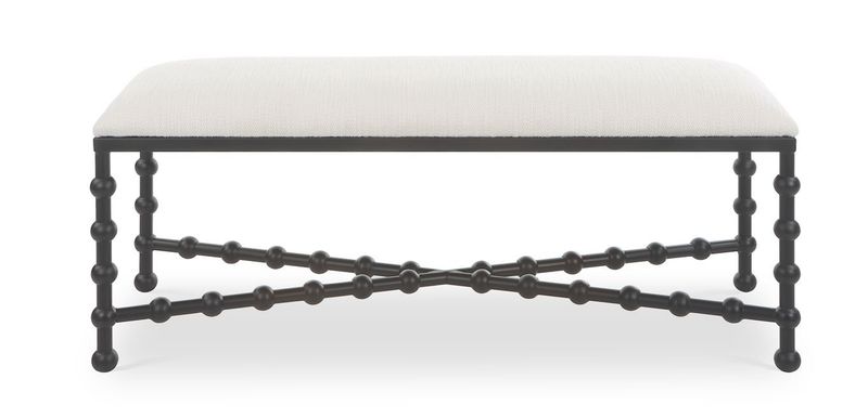 Iron Drop Bench 48W X 21H X 16D