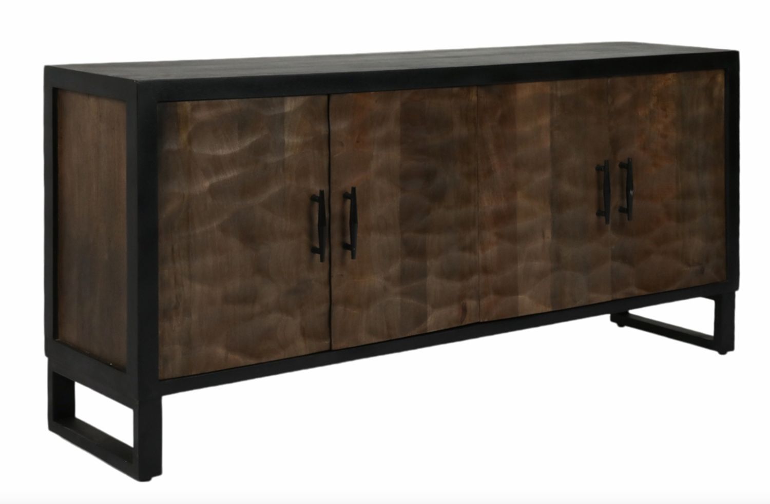 Ramsey Brown Wood Sideboard 65" Ramsey Brown Wood Sideboard 65"