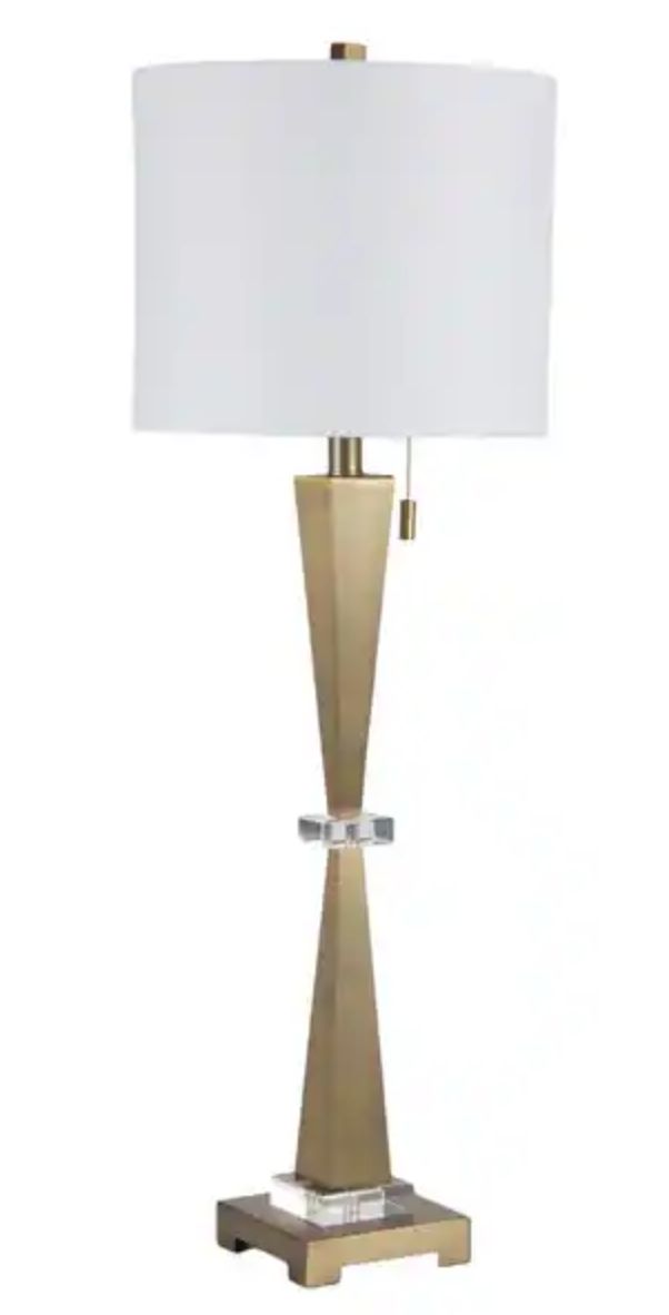 Taranto Gold Lamp 35"
