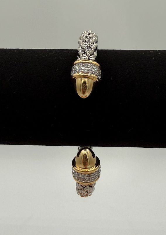 Mesh Silver/Gold Cuff Bracelet