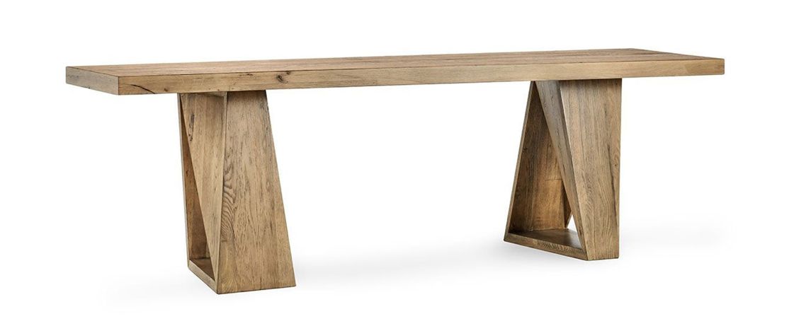 Arleth Reclaimed Oak 94" Console Table Cafe Brown