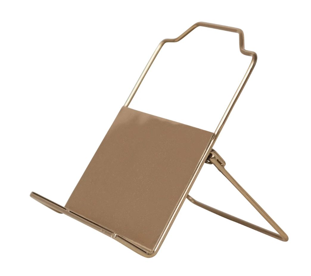 Gold Metal Standing/Foldable Book Holder