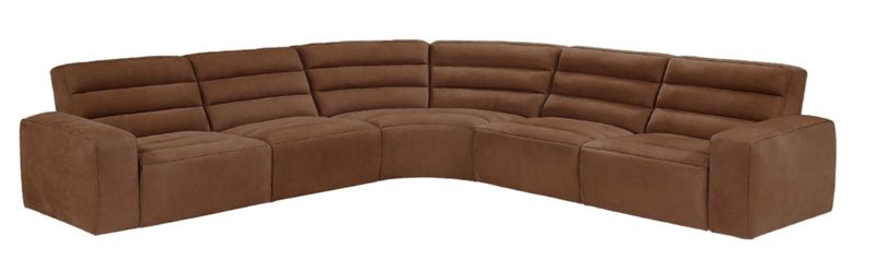 Parker Leather Power Reclining Sectional