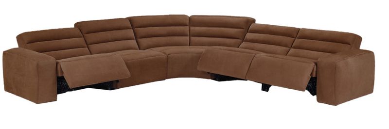 Parker Leather Power Reclining Sectional