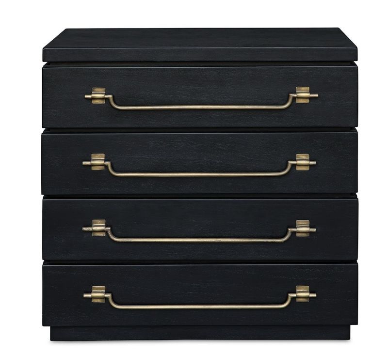 Halifax Nightstand Black 34W x 33H