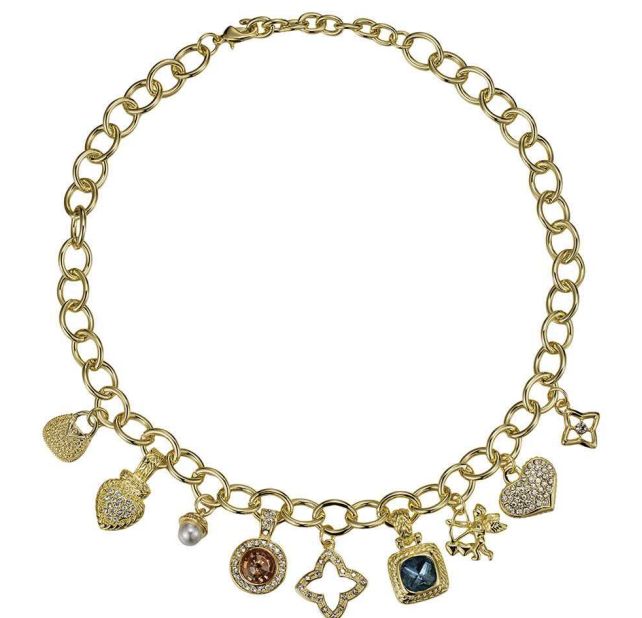 Gold Charm Style Necklace Coin