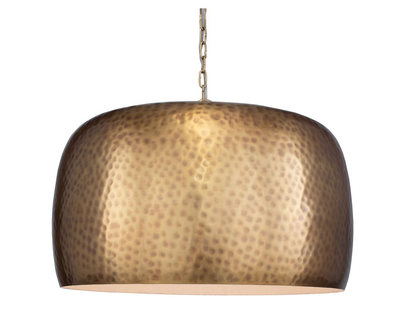 Lemont 24" Pendant with Hammered Metal Shade