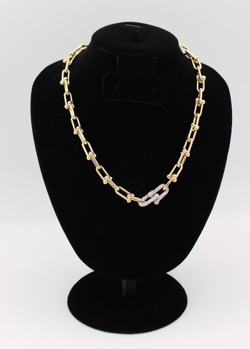 Gold TT  Necklace 17"