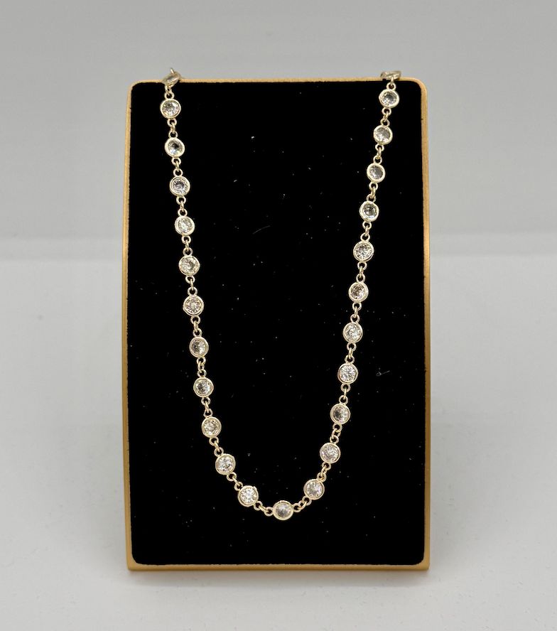 Gold Eternity Necklace 16"