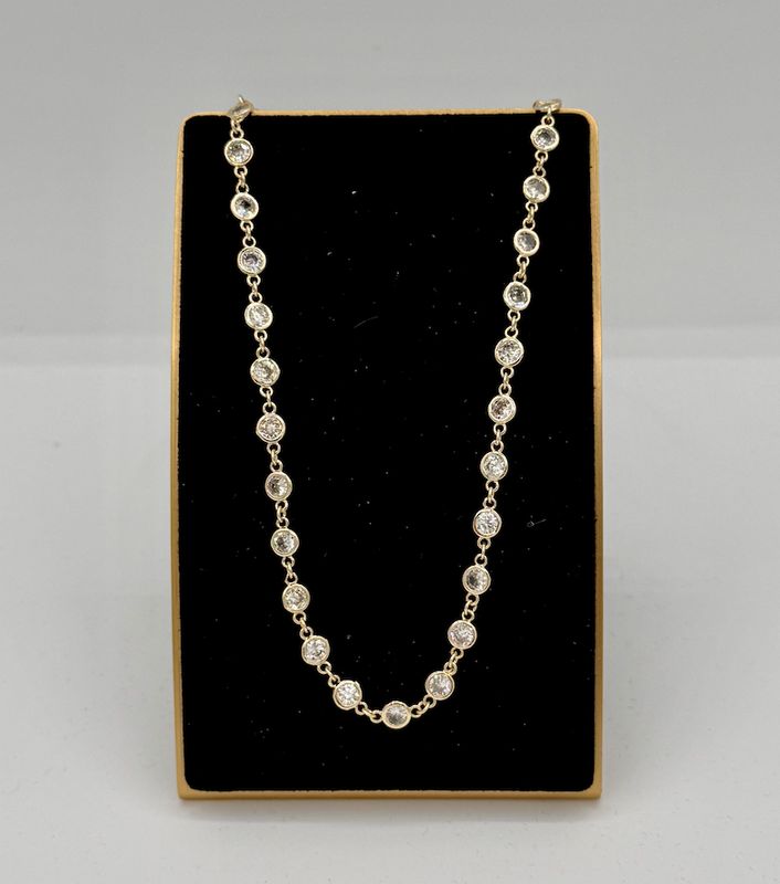 Gold Eternity Necklace 16"